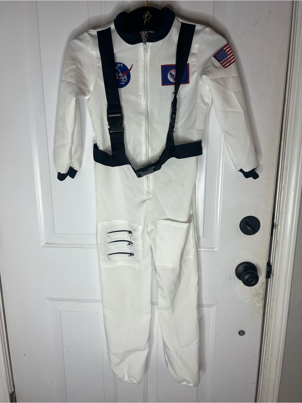 Gymboree White and Black Kids' Astronaut Costume Jumpsuit